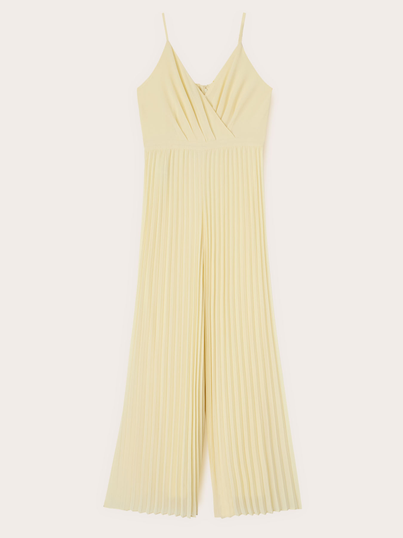 Long pleated georgette jumpsuit image number 4