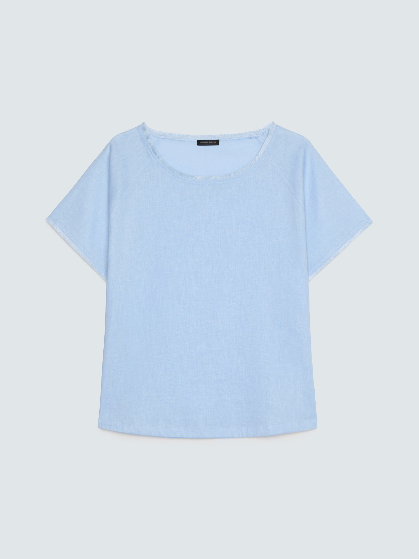 T-shirt in misto lino image number 4