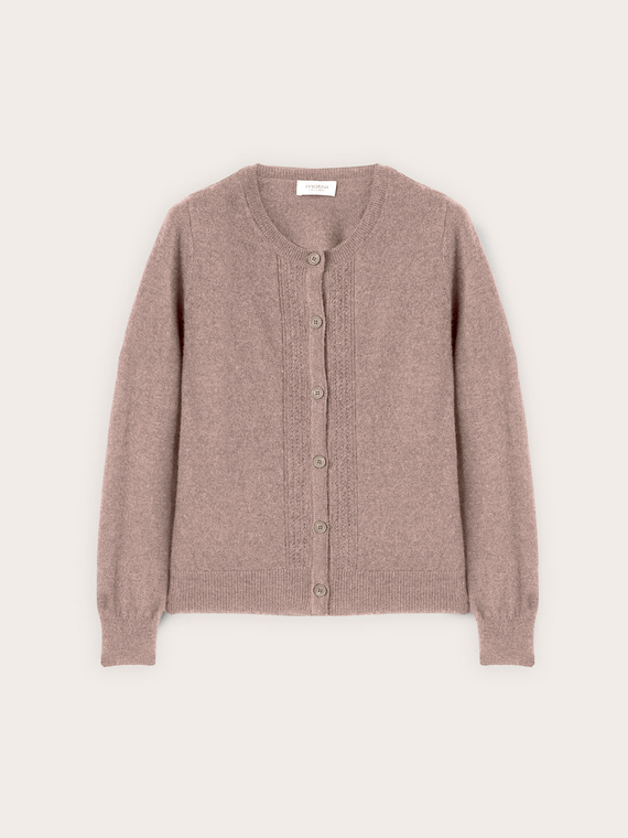 Cardigan in maglia misto cachemire