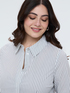 Camicia a righe in cotone image number 2