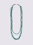 Collier long à trois rangs avec cristaux image number 0