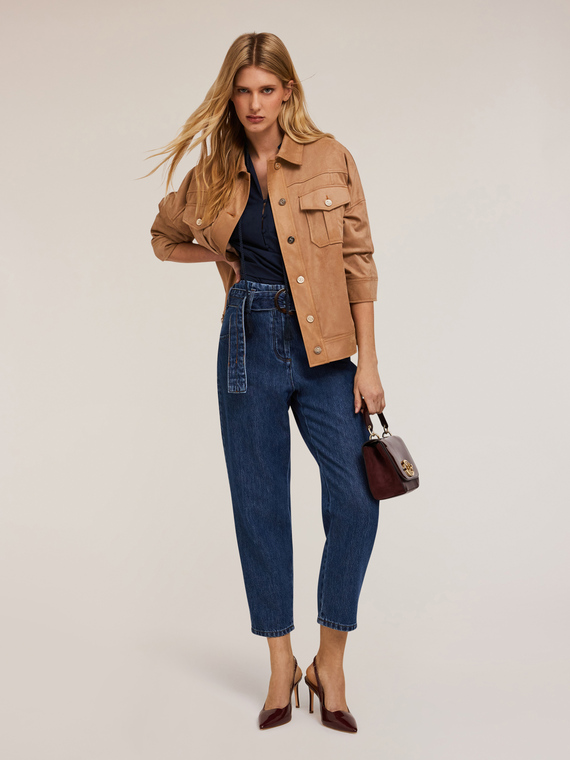 Veste imitation daim