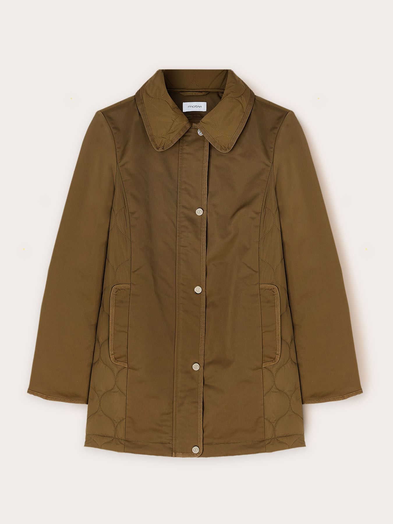 Gesteppte Jacke aus Nylon und Satin image number 4