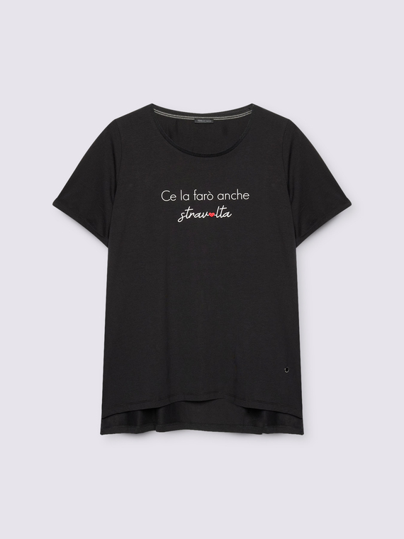 Jersey T-shirt with funny slogan