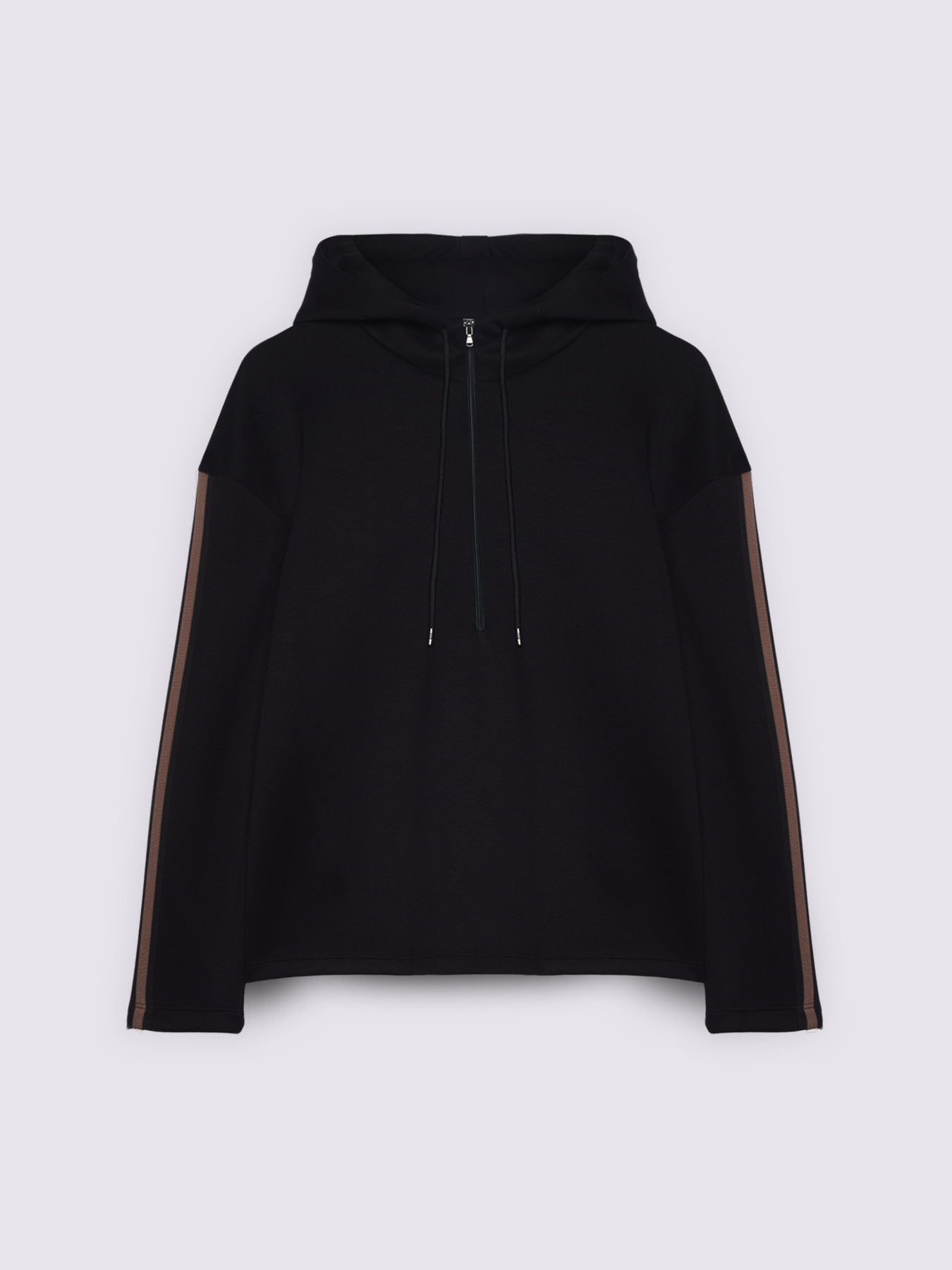 Felpa con cappuccio in scuba image number 4