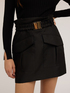 High-waisted miniskirt with pockets image number 2