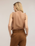 Blusa in mussola con volant image number 1