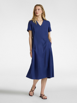 Vestido evasé em algodão