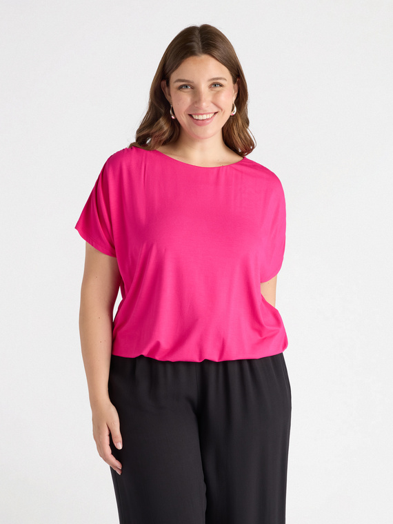 T-shirt avec élastique en bas