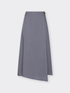 Asymmetric midi skirt in lyocell image number 4