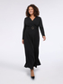 Robe avec jupe plissée et ceinture image number 1