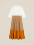 Long color block dress image number 3