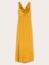Rochie lungă din satin cu drapaj image number 4