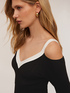 Robe en maille avec découpe sur les épaules image number 3
