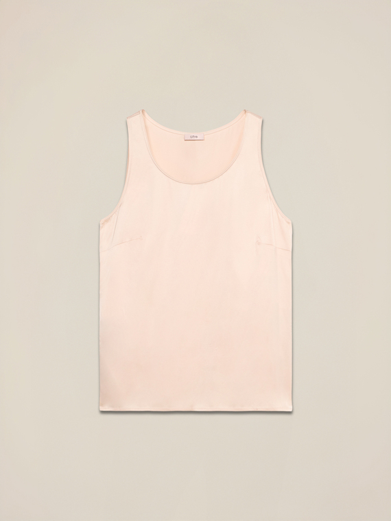 Top en satin de viscose
