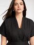 Flare dress with belt image number 3