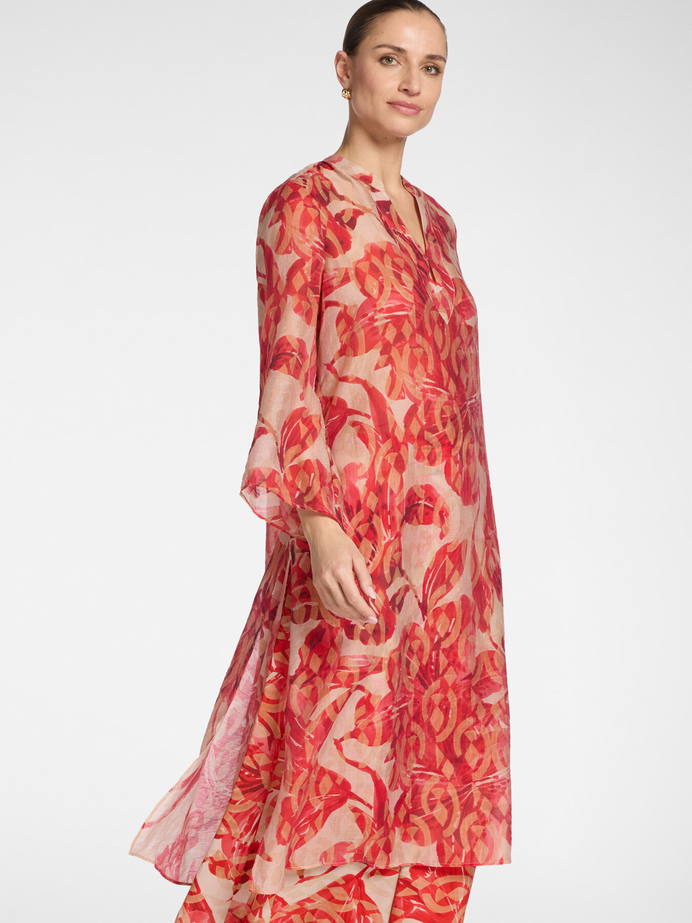 Printed long dress image number 2
