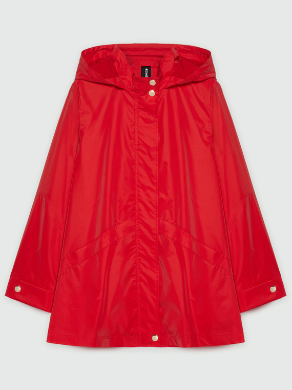 Lang geschnittener Parka mit Kapuze