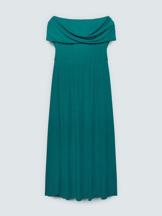 Vestido largo Chill off-shoulder en jersey