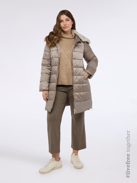 Zweimaterial-Daunenjacke mit Sorona® Aura Füllung