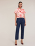 Short shirt with chinè pattern image number 0