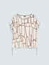 T-shirt with geometric print image number 4