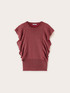 Maglia lurex con volants laterali image number 4