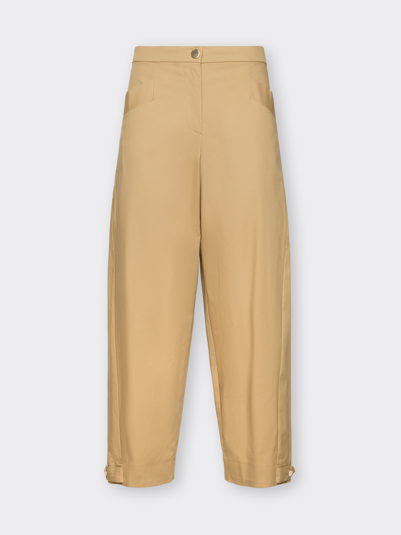 Pantaloni barrel con cinturini al fondo image number 4