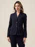 Blazer jacket in scuba crepe fabric image number 0