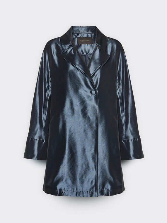Veste longue en taffetas
