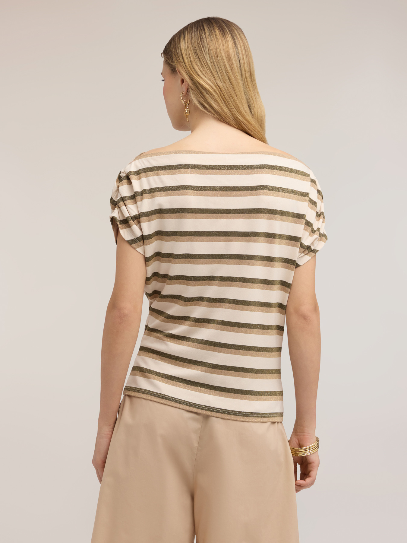 Lurex-Streifenshirt image number 1