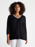 LENZING™ ECOVERO™ viscose T-shirt with embroidery image number 2
