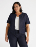 Giacca in denim con micro borchie image number 2