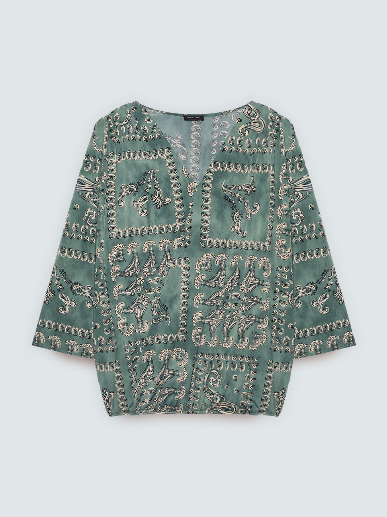 Jersey T-shirt with paisley print image number 4