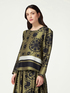 Blouse with ethnic pattern image number 0