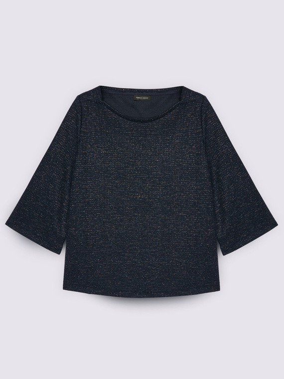 Sweatshirt mit Bootshalsausschnitt