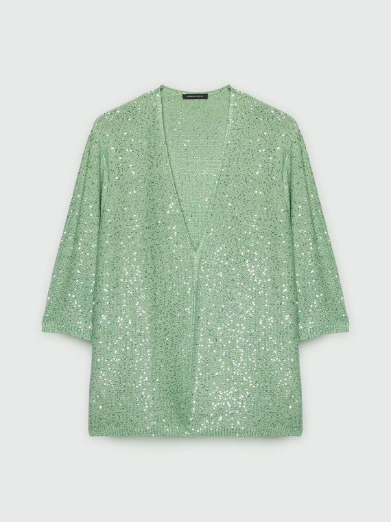 Cardigan con paillettes