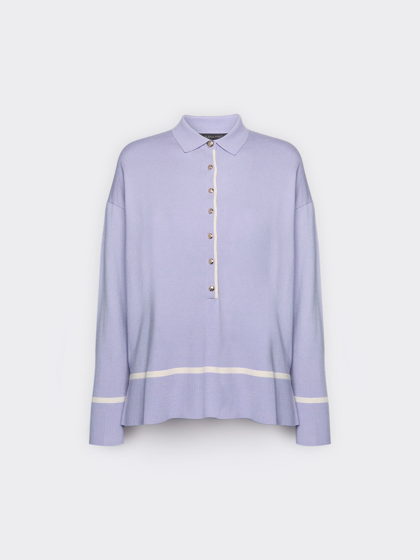 Poloshirt mit Kn&ouml;pfen und kontrastierenden Profilen image number 4