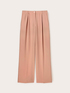 Pantalon large en satin avec passepoil latéral image number 4