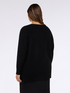 Crew neck sweater in viscose blend image number 1
