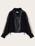Bomber bimaterico con bande laterali image number 3