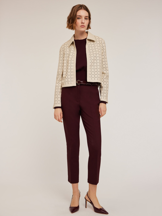 Regular fit trousers in technical fabric