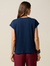 Jersey T-shirt with lettering embroidery image number 1