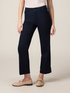 Pantaloni regular in denim con micro cristalli image number 3