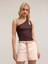 Jersey top with tulle tank top image number 3