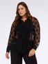 Lace shirt with ruffle on the front image number 2