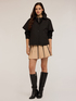 Satin bomber jacket with detachable cape image number 2