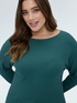 Ribbed sweater with kimono sleeves image number 3