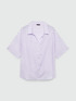 Camicia a righe in lino e viscosa image number 4