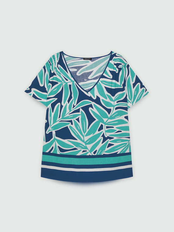 LENZING™ ECOVERO™ viscose print blouse